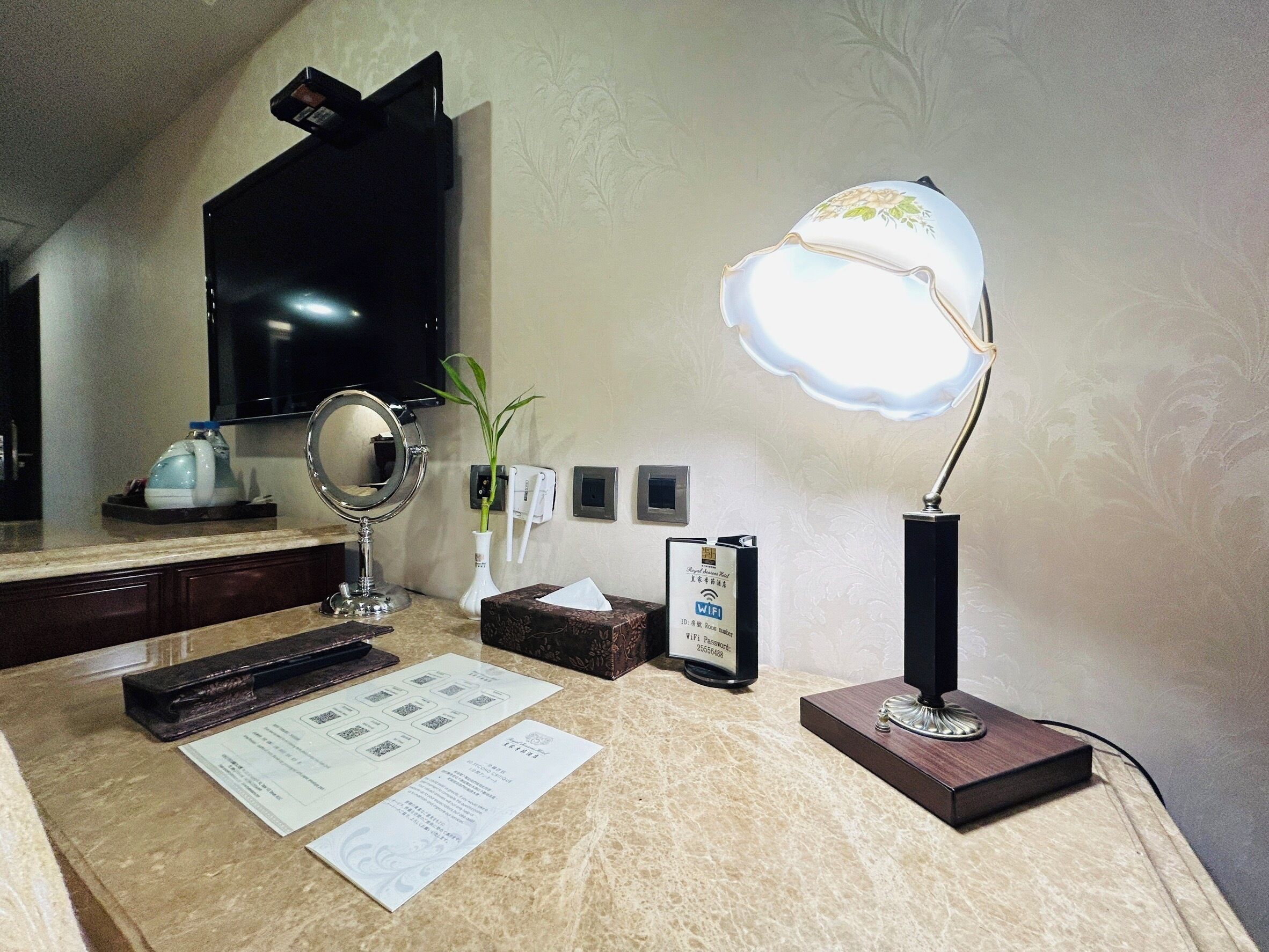 executive double room (royal building) | hypo-allergenic bedding, down duvets, in-room safe, desk