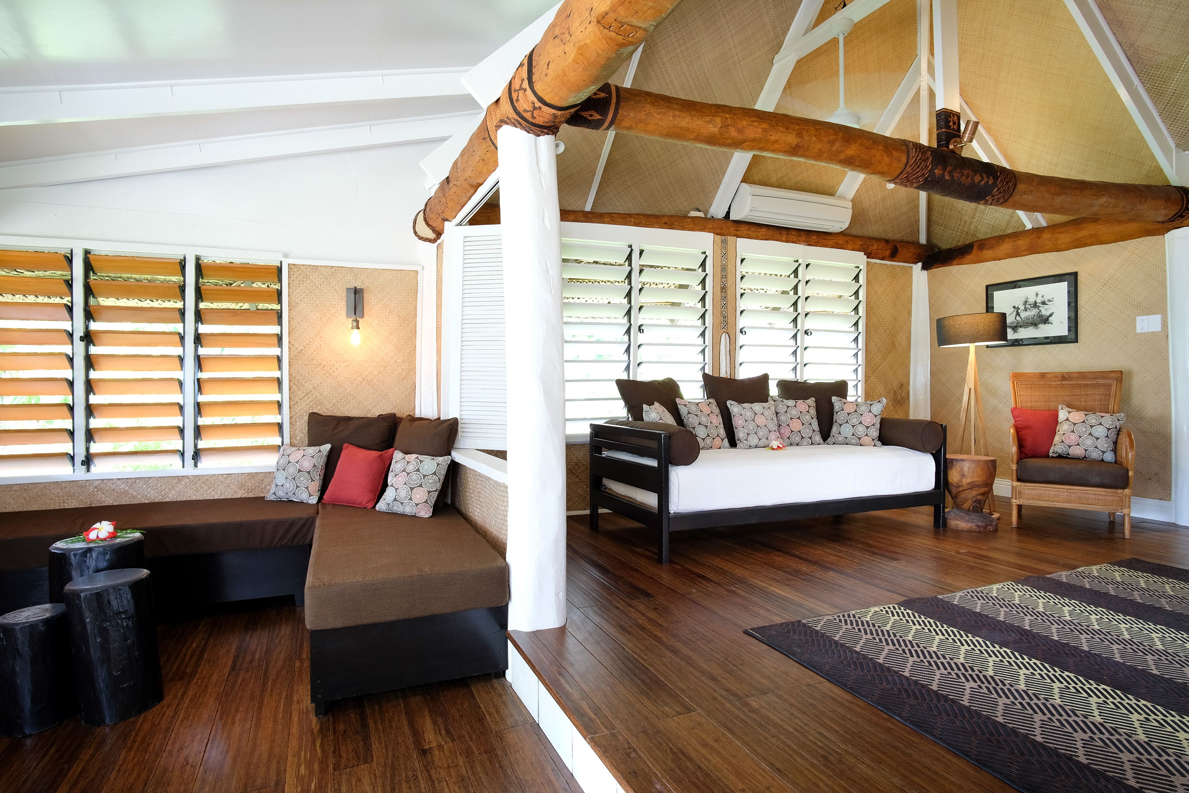 beachfront bure - no kids under 15 | 1 bedroom, in-room safe, desk, soundproofing