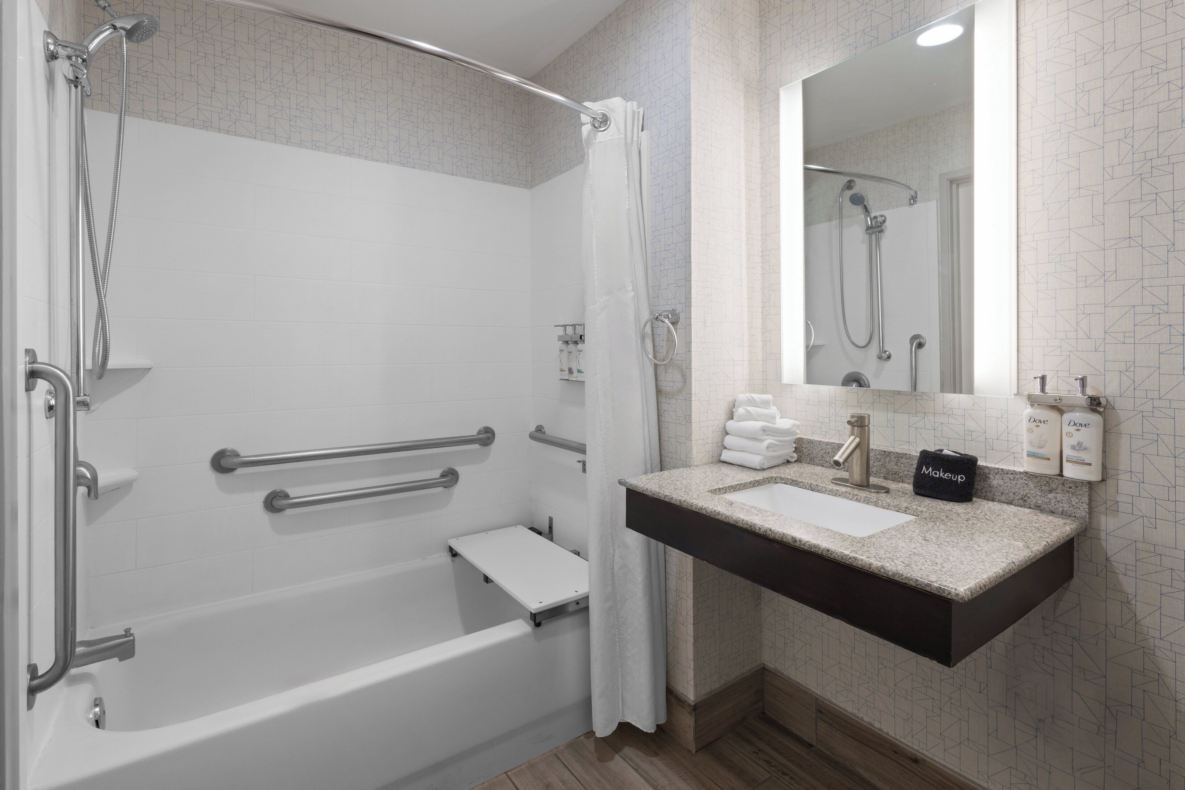 room, accessible, non smoking (2 bed, mobility tub) | in-room safe, individually furnished, desk, laptop workspace