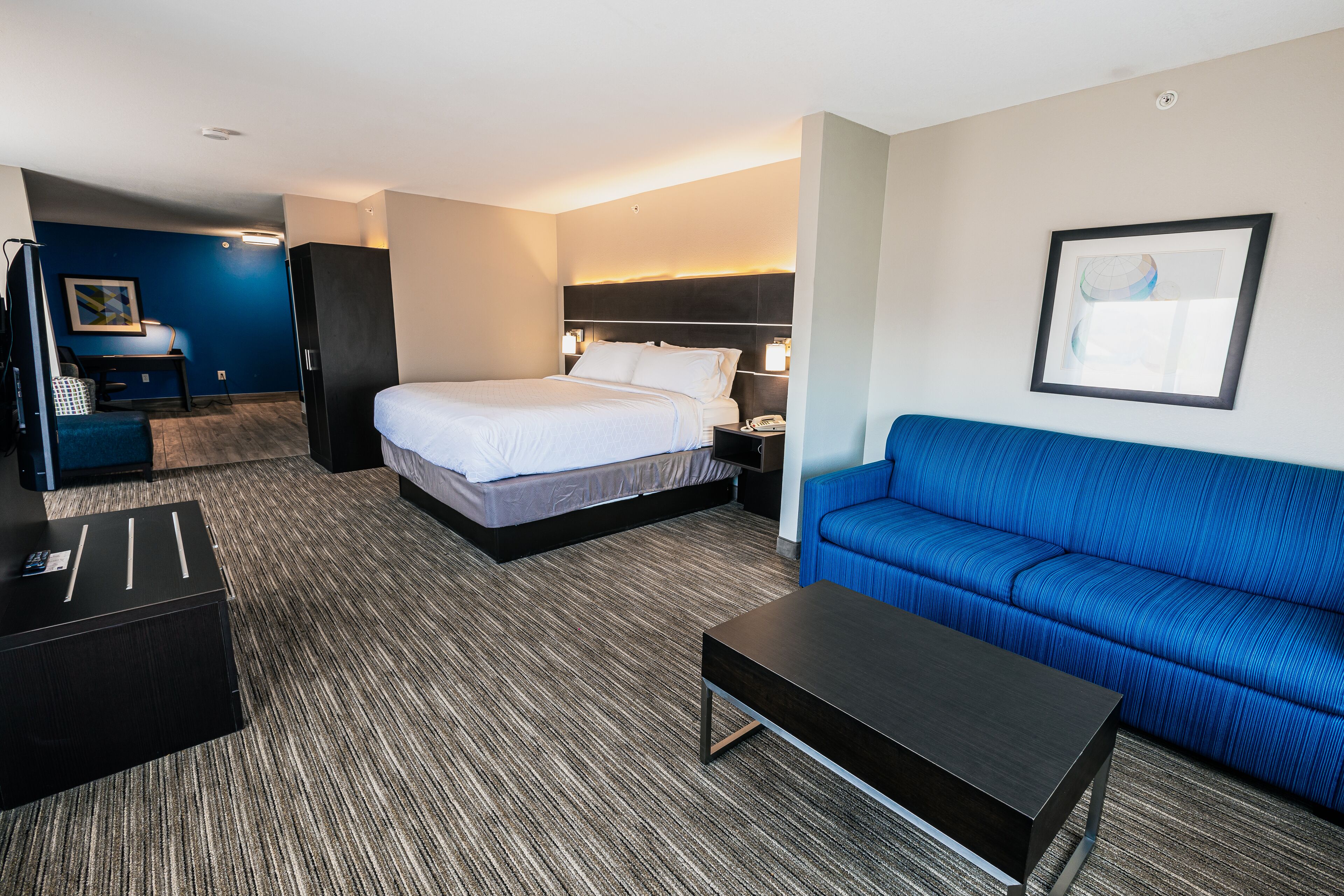 suite, 1 king bed, non smoking | in-room safe, individually furnished, desk, laptop workspace