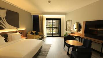 Minibar, in-room safe, desk, laptop workspace