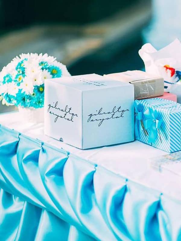 Outdoor banquet area