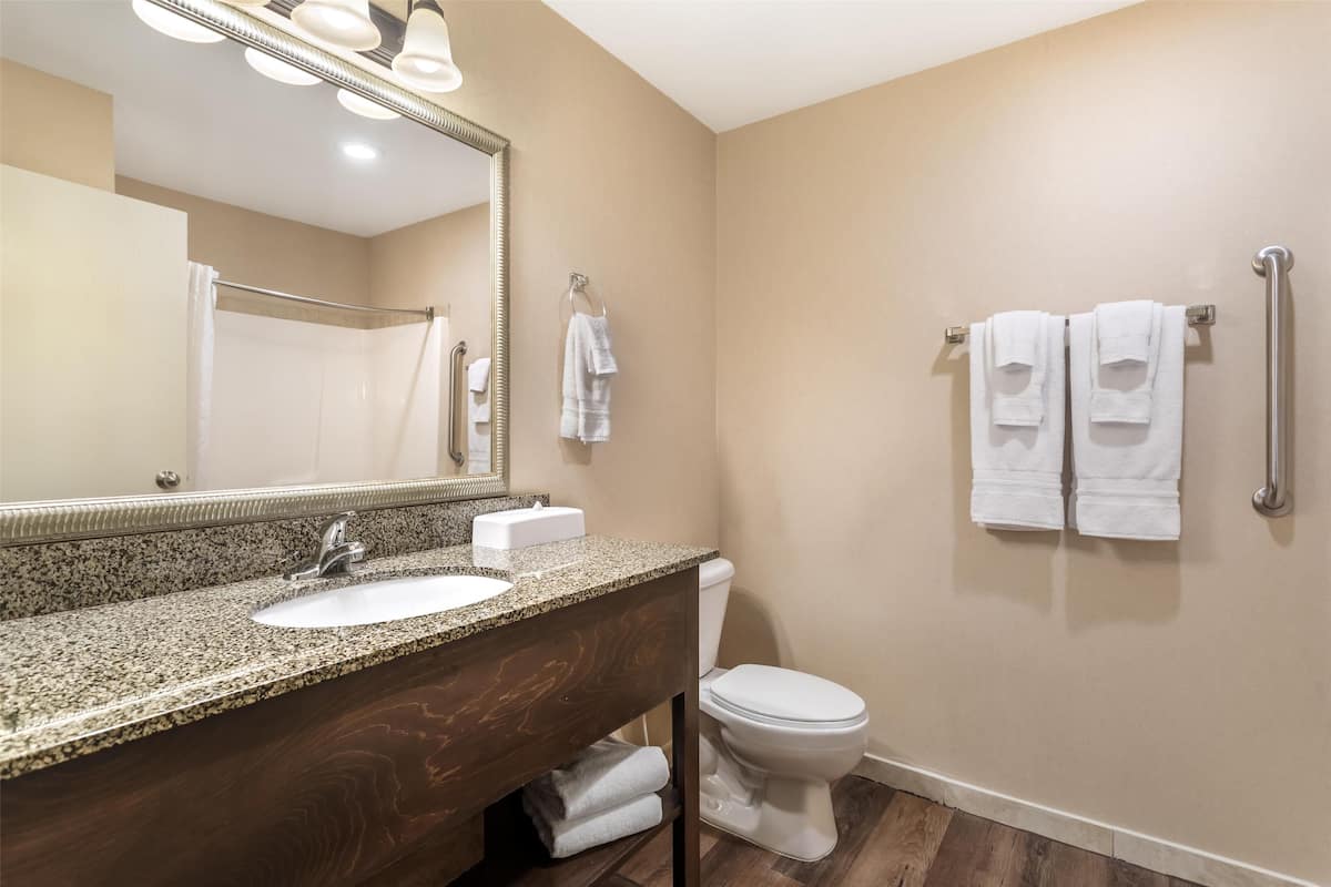 Pancuran mandi, kelengkapan dandanan diri percuma, pengering rambut