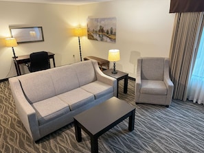Desk, laptop workspace, iron/ironing board, rollaway beds