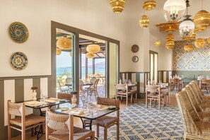 Uitzicht op het resort
