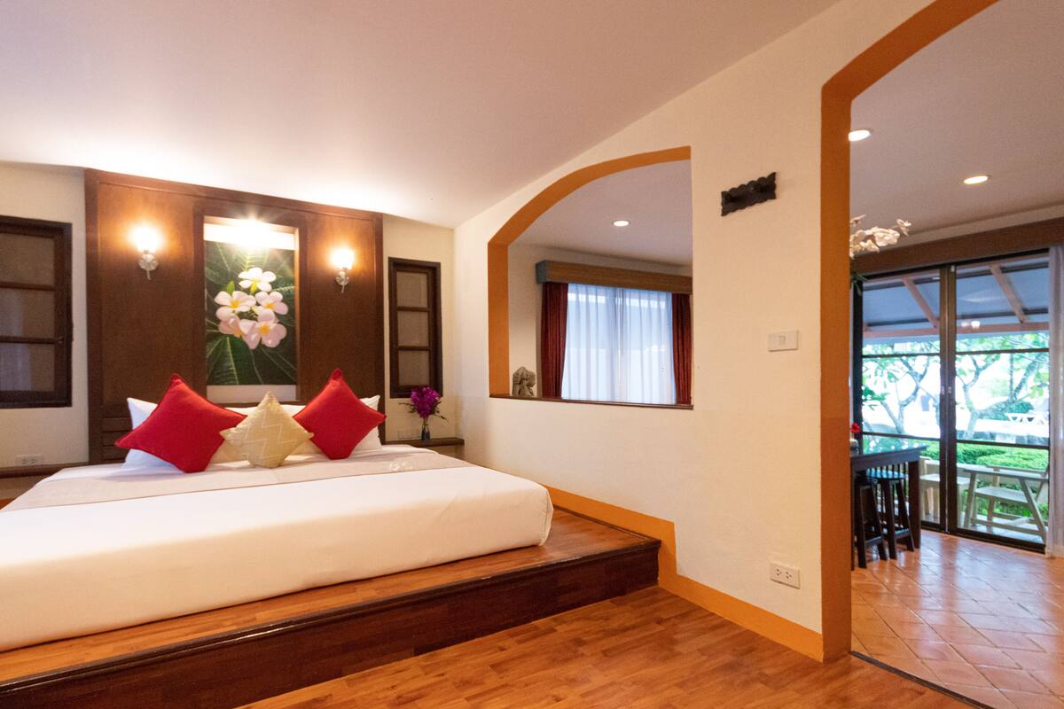 Villa, 1 soverom, delvis sjøutsikt | Minibar, safe på rommet, wi-fi (inkludert) og sengetøy