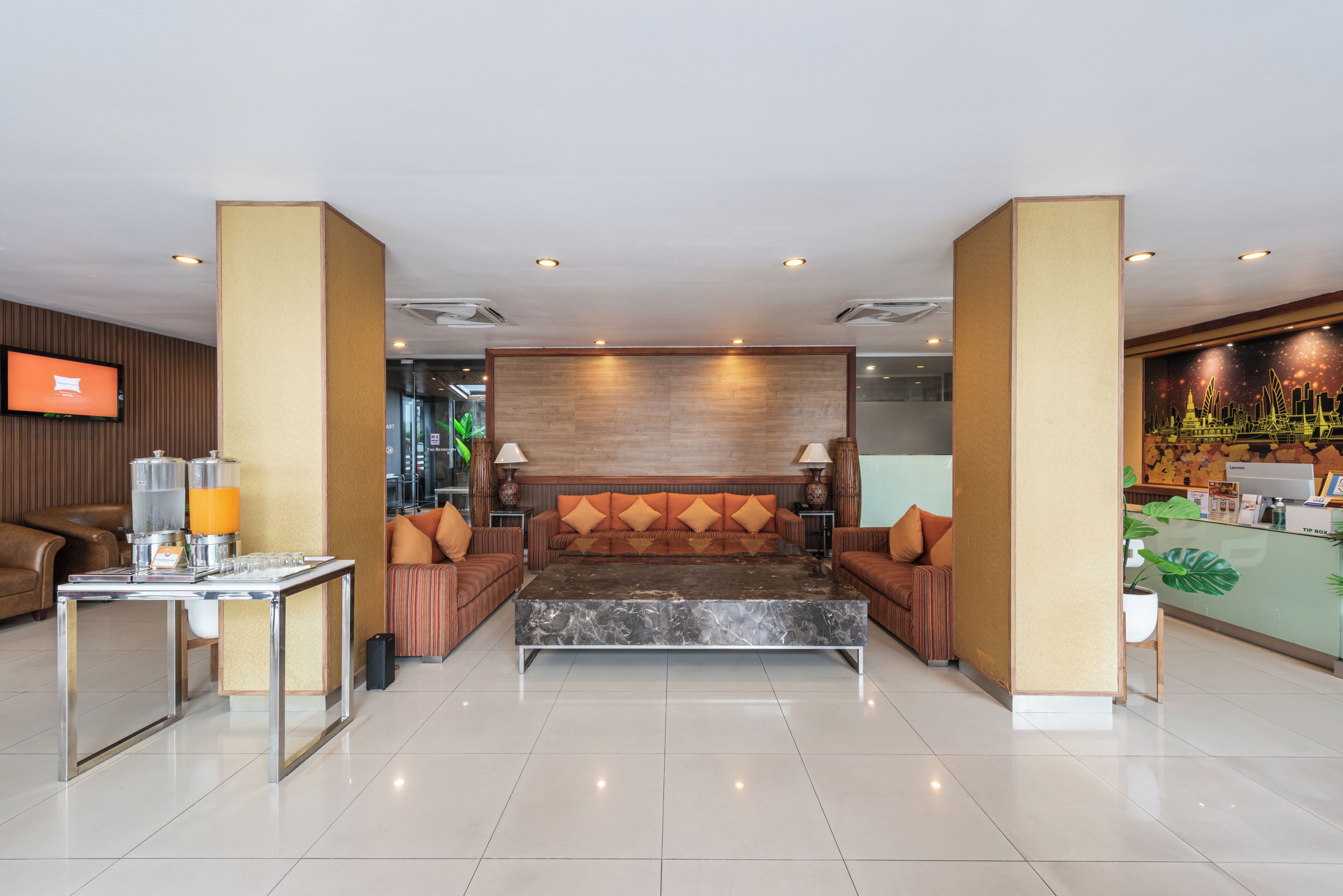 Sitteområde i lobbyen