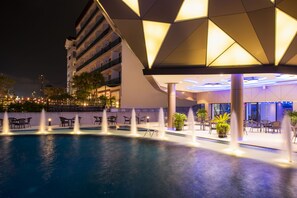 Front of property – evening/night
