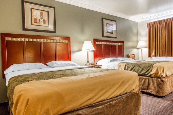 Standard Room, 2 Queen Beds, Non Smoking | Iron/ironing board, free WiFi, bed sheets