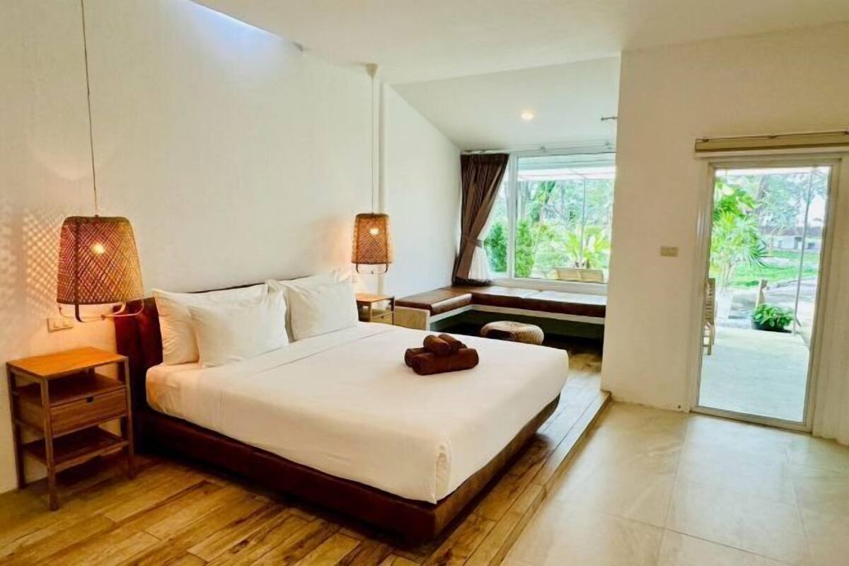 1 quarto, camas com colchões pillow-top, cofres nos quartos