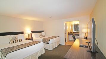 Standard Room, 2 Queen Beds | Travel crib, free WiFi, bed sheets