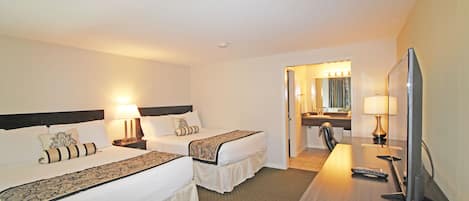 Standard Room, 2 Queen Beds | Travel cot, free WiFi, bed sheets
