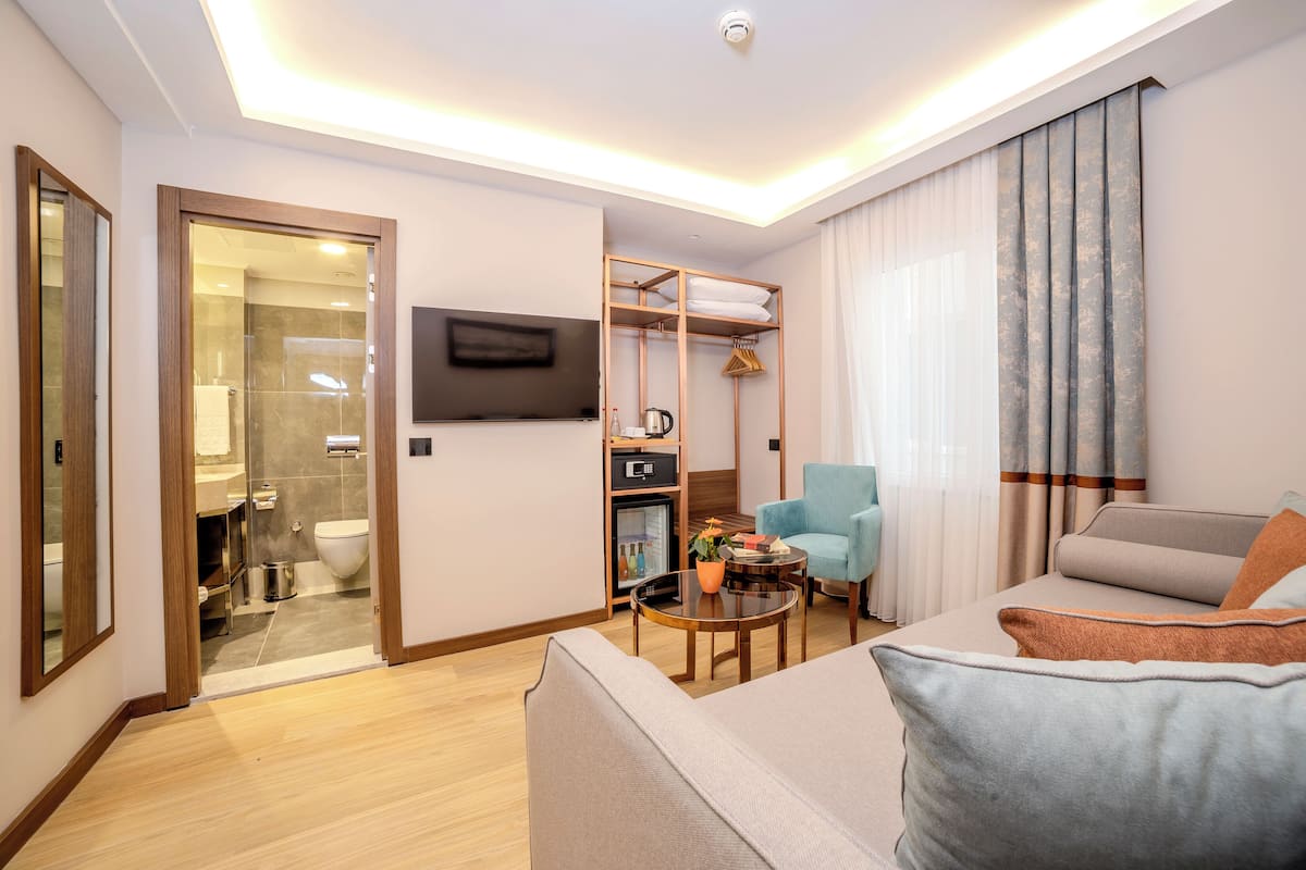 FAMILY ROOM | 迷你吧、客房内保险箱、办公桌、隔音