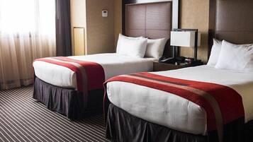 In-room safe, blackout drapes, iron/ironing board, bed sheets