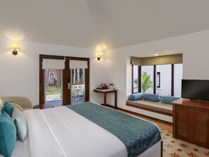 Villa, 1 kingsize bed (Boutique) | 1 slaapkamer, lakens van Egyptisch katoen, luxe beddengoed