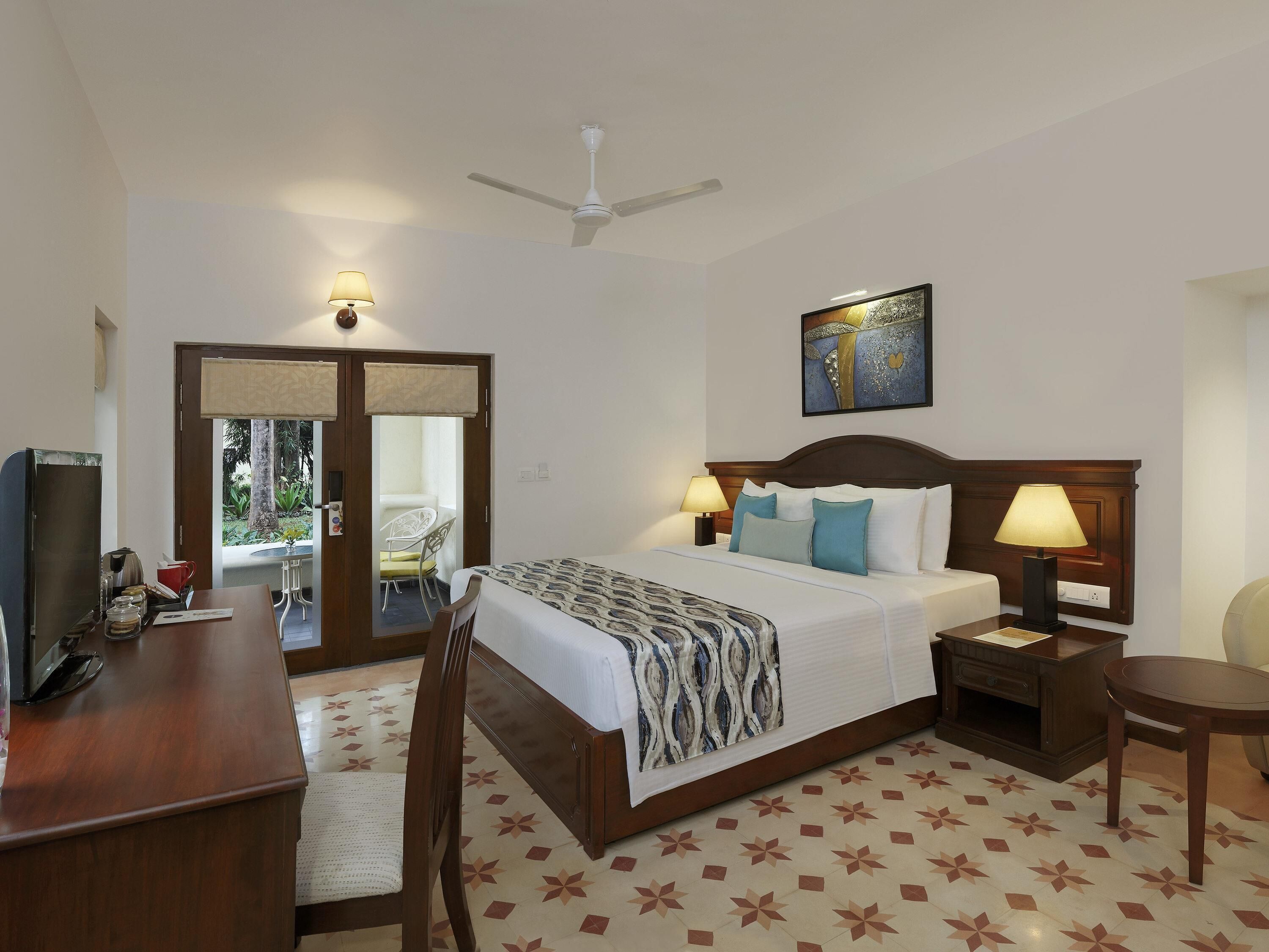 Executive villa, 1 kingsize bed (with Balcony) | 1 slaapkamer, lakens van Egyptisch katoen, luxe beddengoed