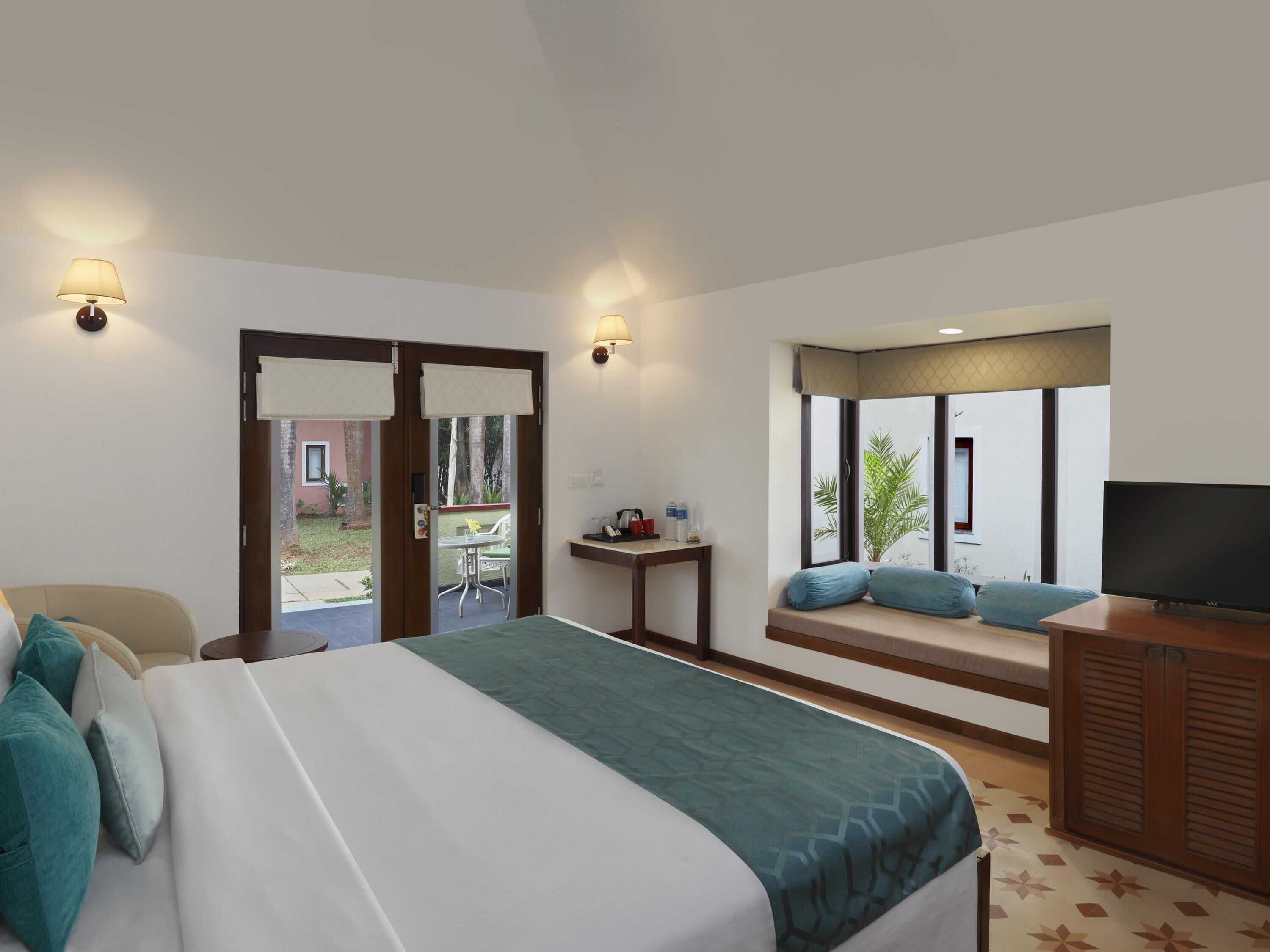 Villa, 1 kingsize bed (Boutique) | 1 slaapkamer, lakens van Egyptisch katoen, luxe beddengoed