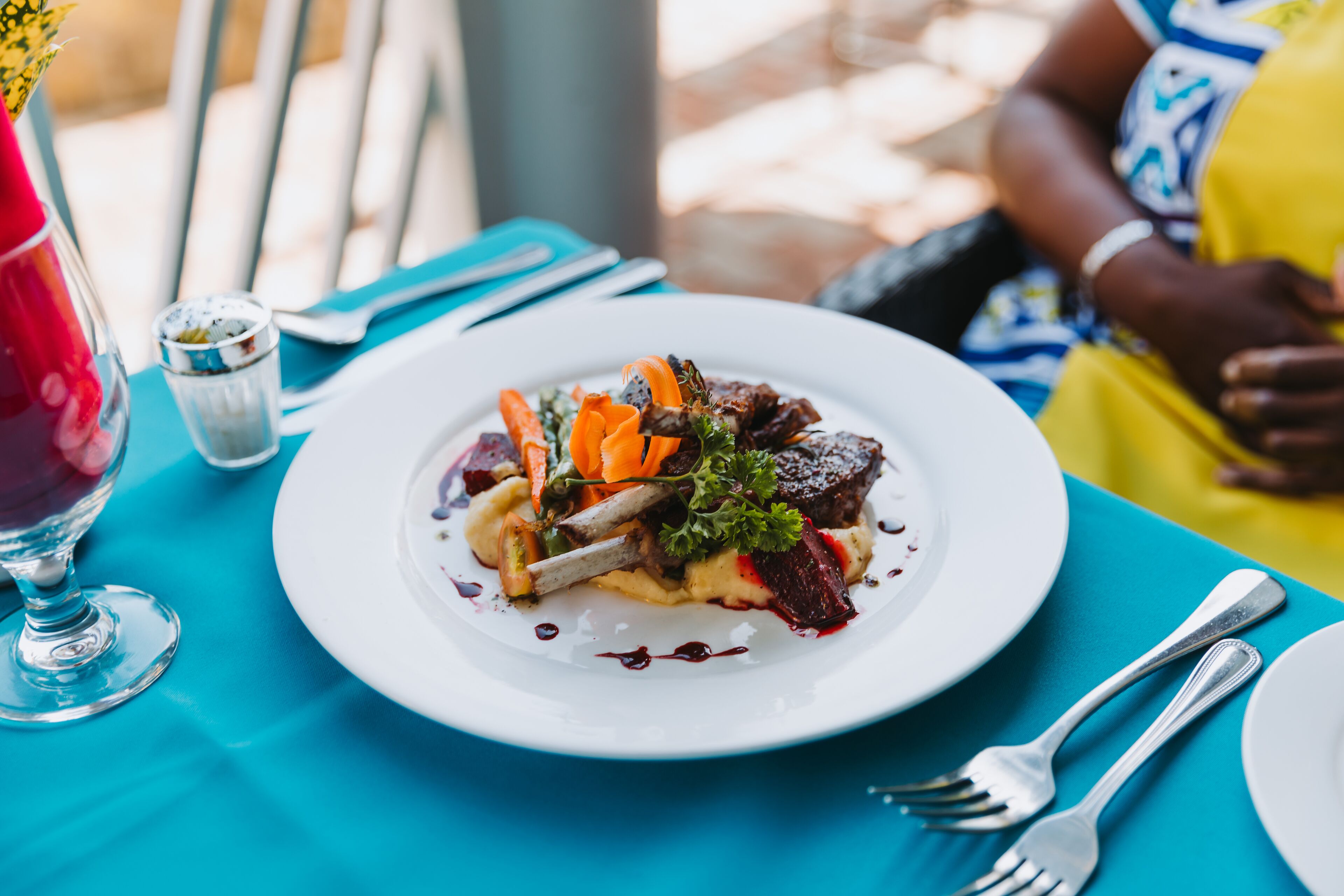 breakfast, lunch, dinner served; local and international cuisine