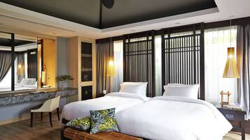Sareeraya pool villa | 2 habitaciones, ropa de cama de alta calidad y minibar