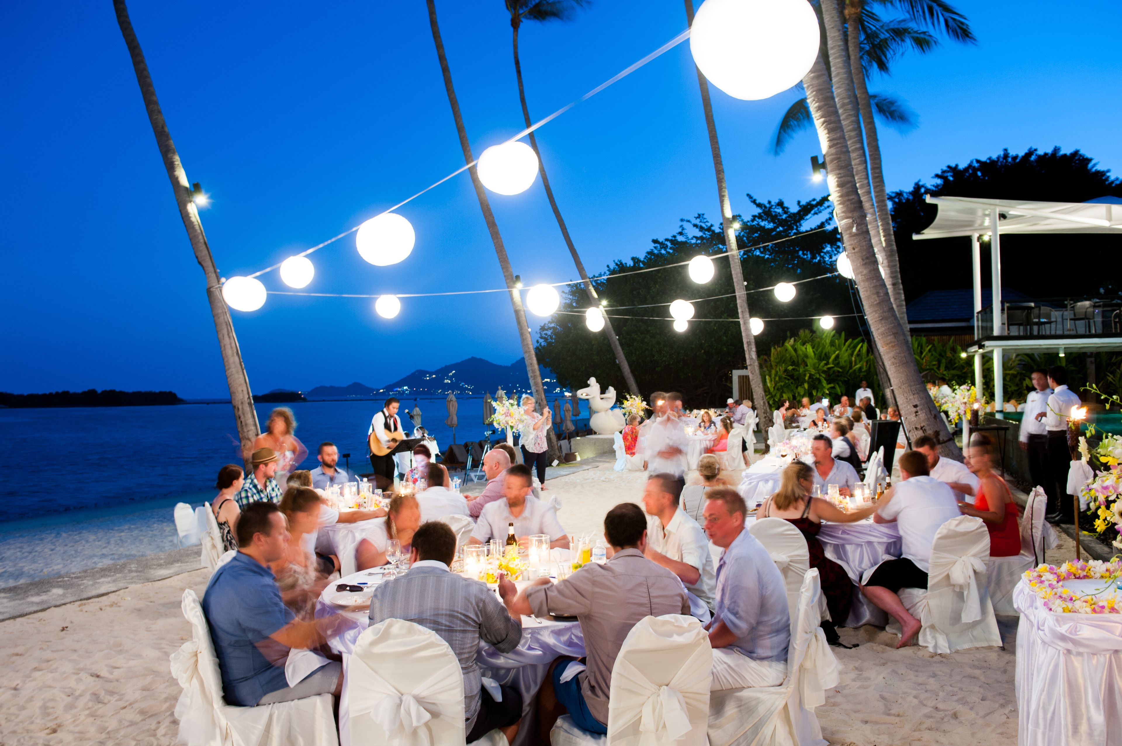 outdoor wedding area