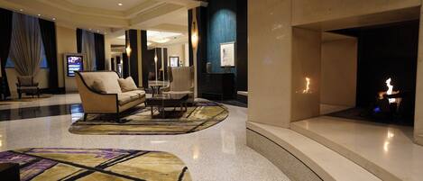 Sitteområde i lobbyen