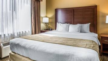 In-room safe, desk, iron/ironing board, free wired internet