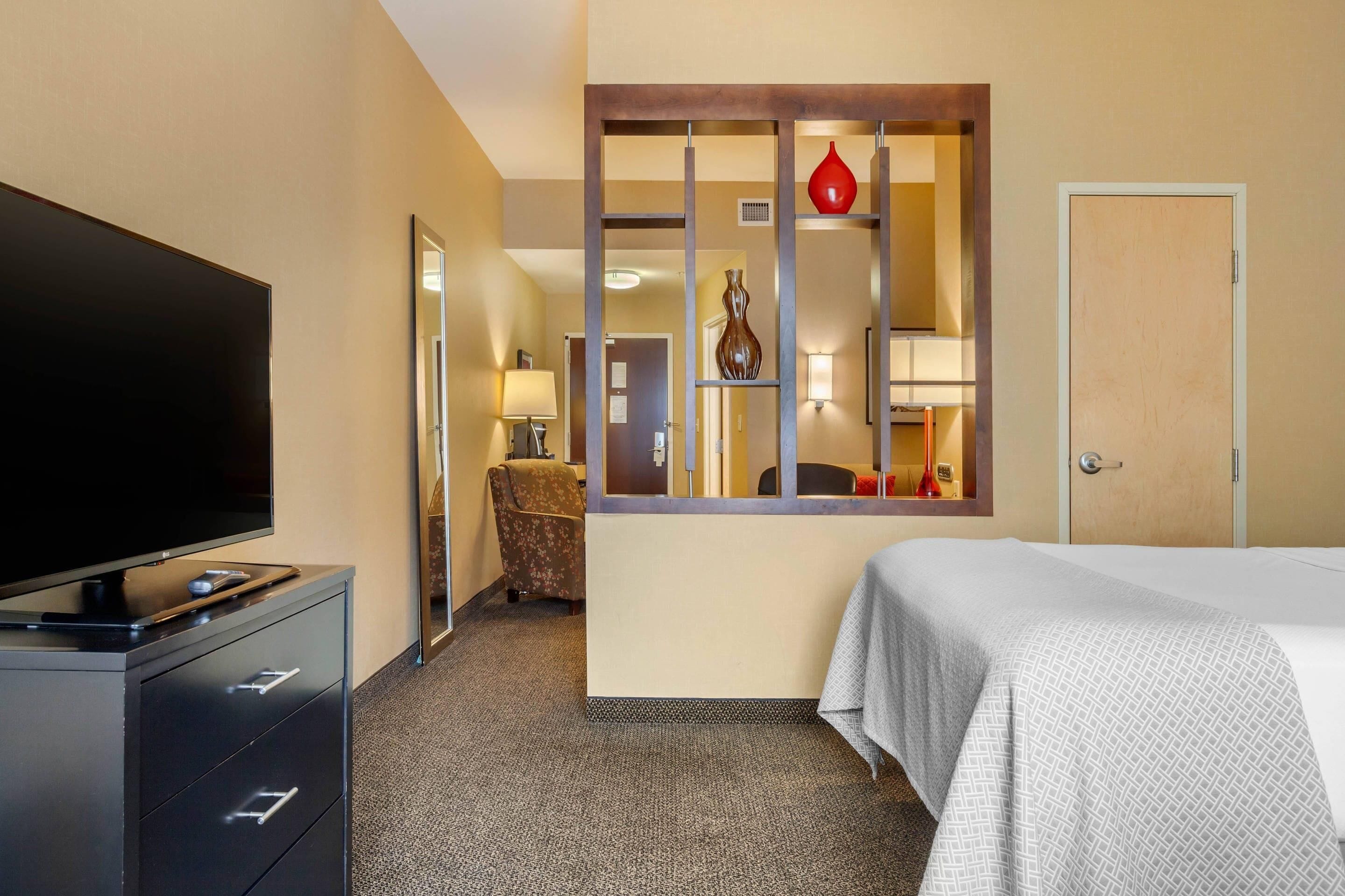 1 habitación, ropa de cama de alta calidad y escritorio 