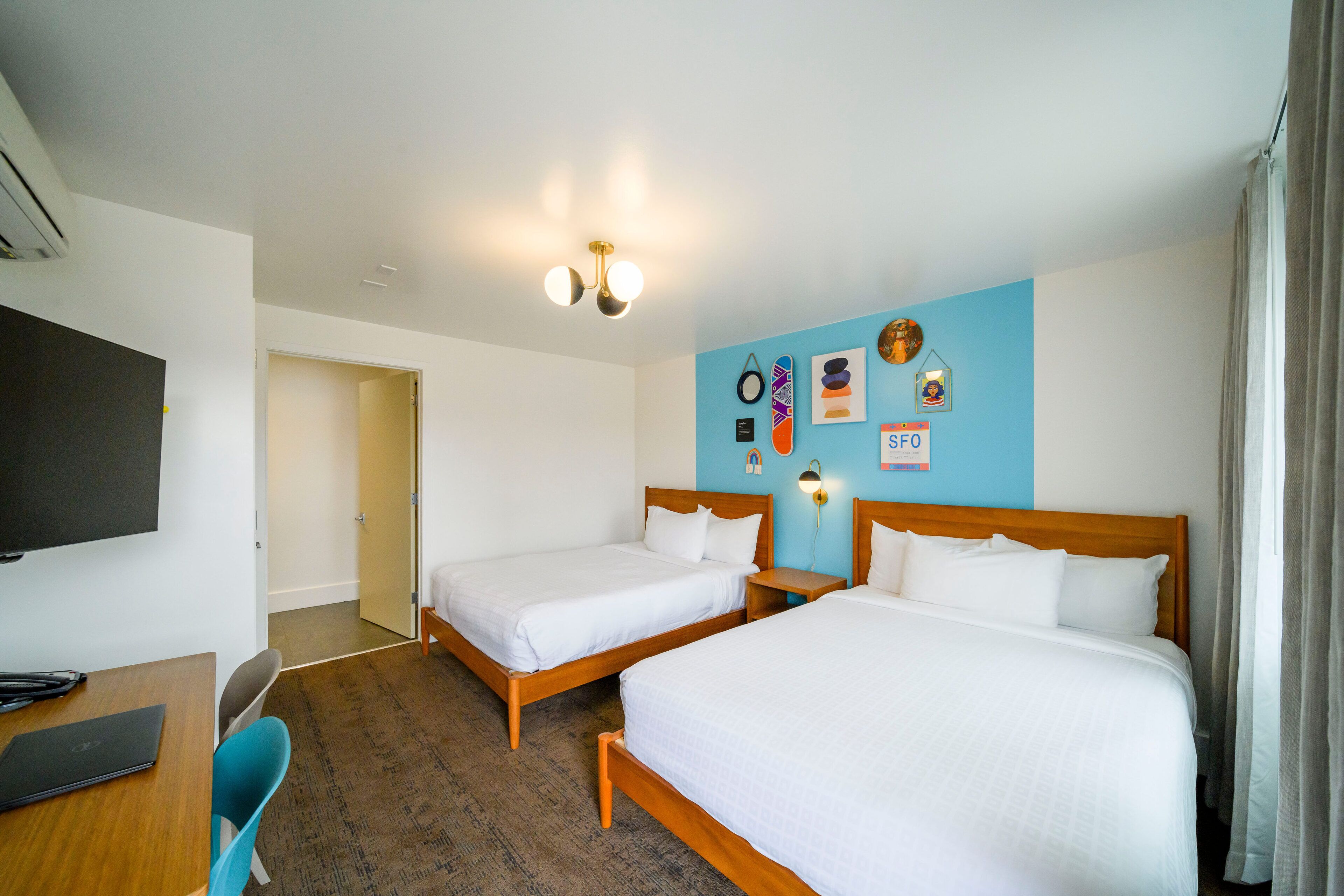 superior room, 2 queen beds | in-room safe, desk, blackout curtains, iron/ironing board