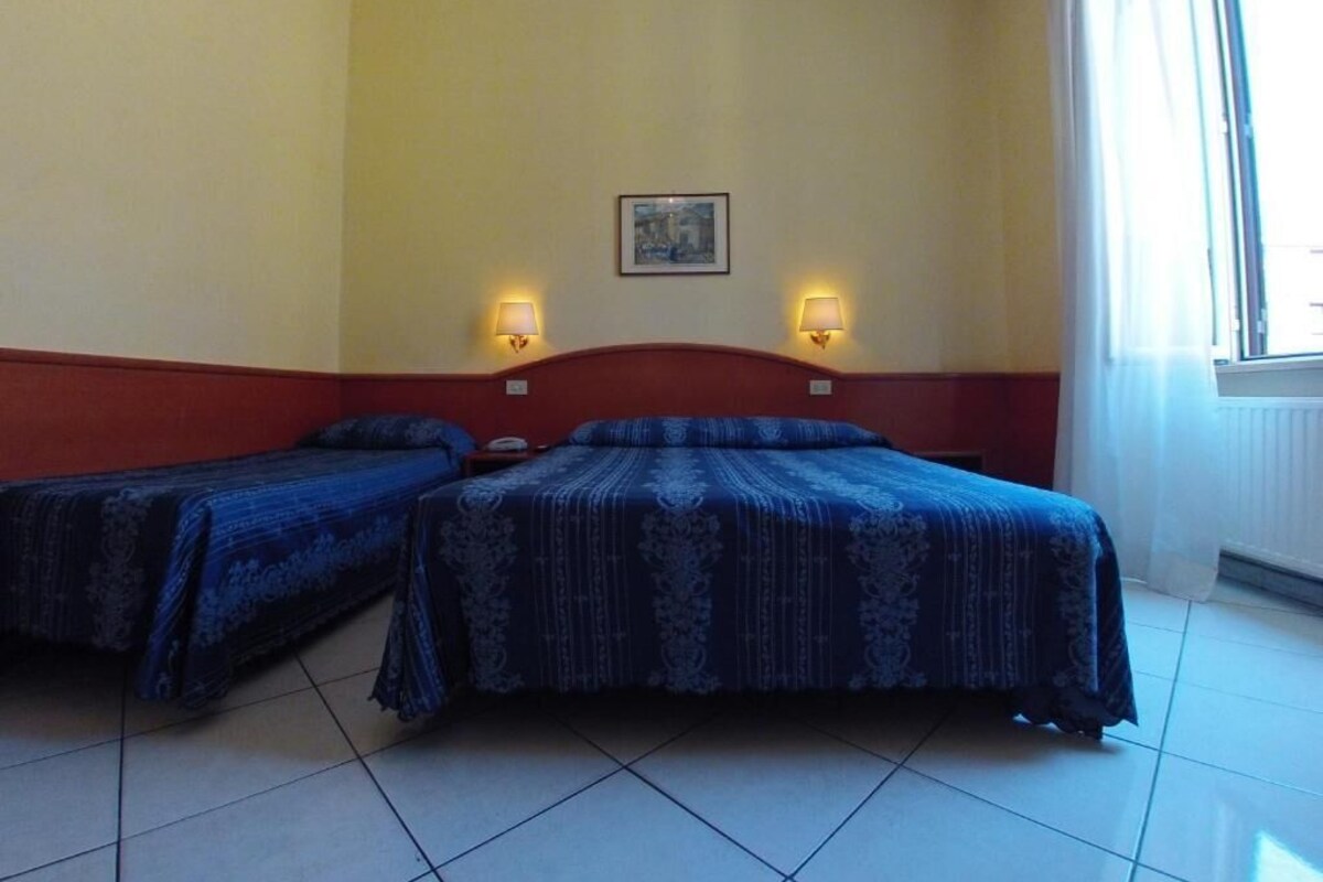 Desk, bed sheets
