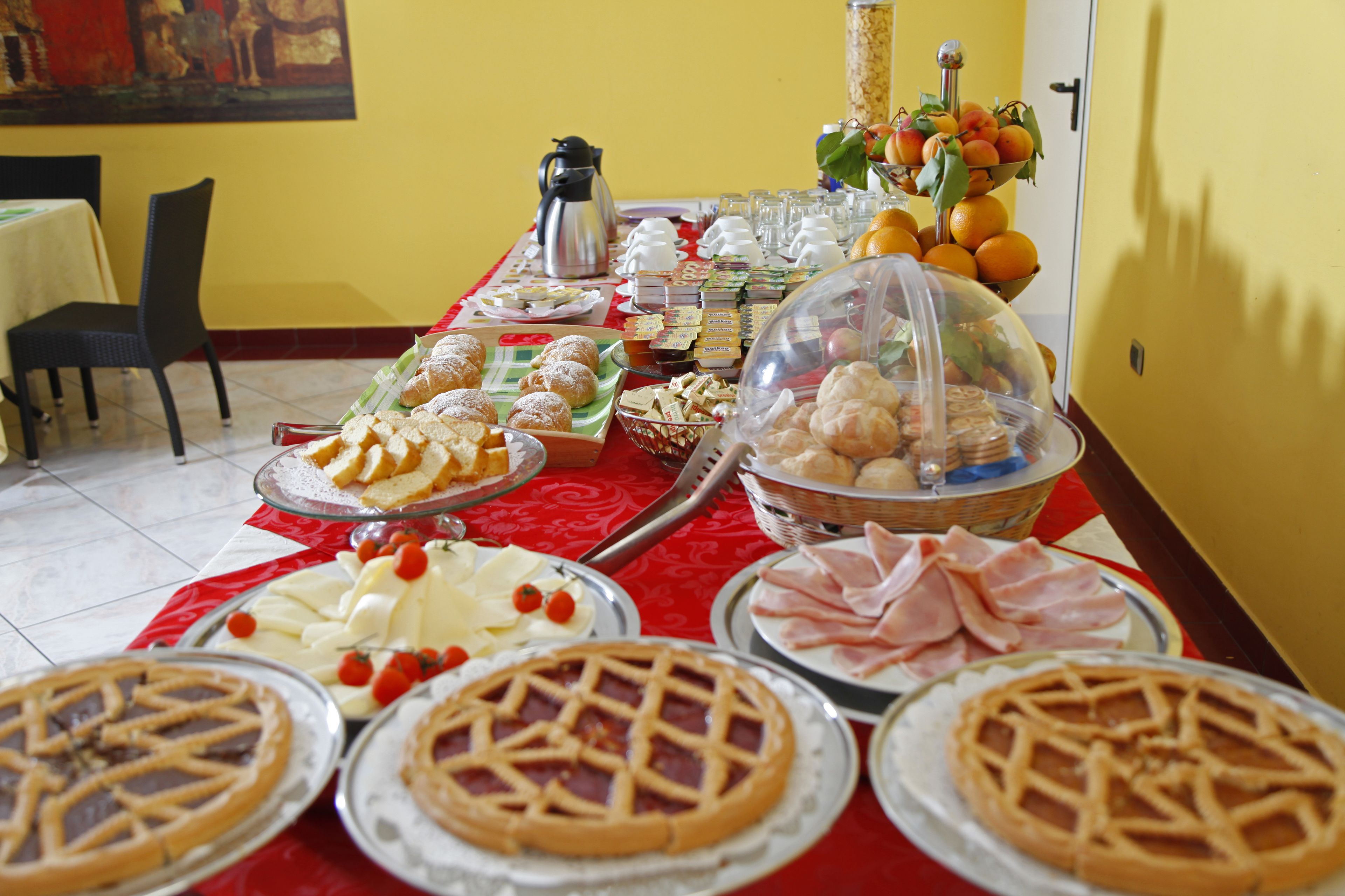 Daily buffet breakfast (EUR 5 per person)