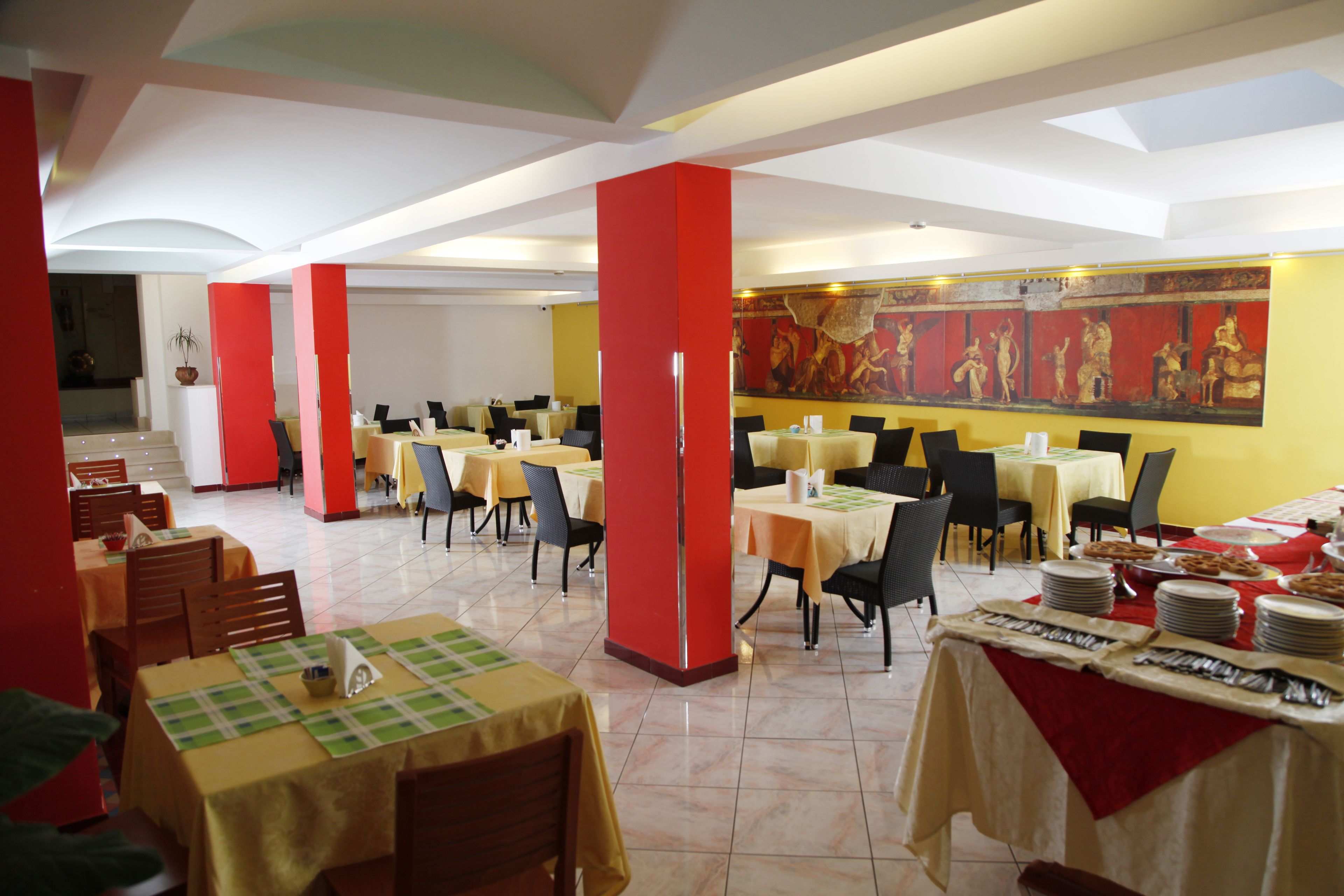 breakfast served, garden views