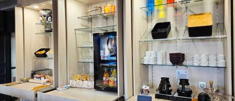 Daily buffet breakfast (EUR 14 per person)