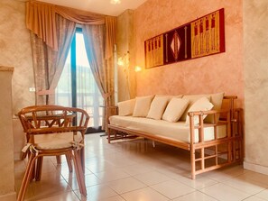 Family Suite, 2 Bedrooms, Private Bathroom, Poolside | Living area | 32-inch flat-screen TV with cable channels, TV - Hotel River Park (Ameglia)