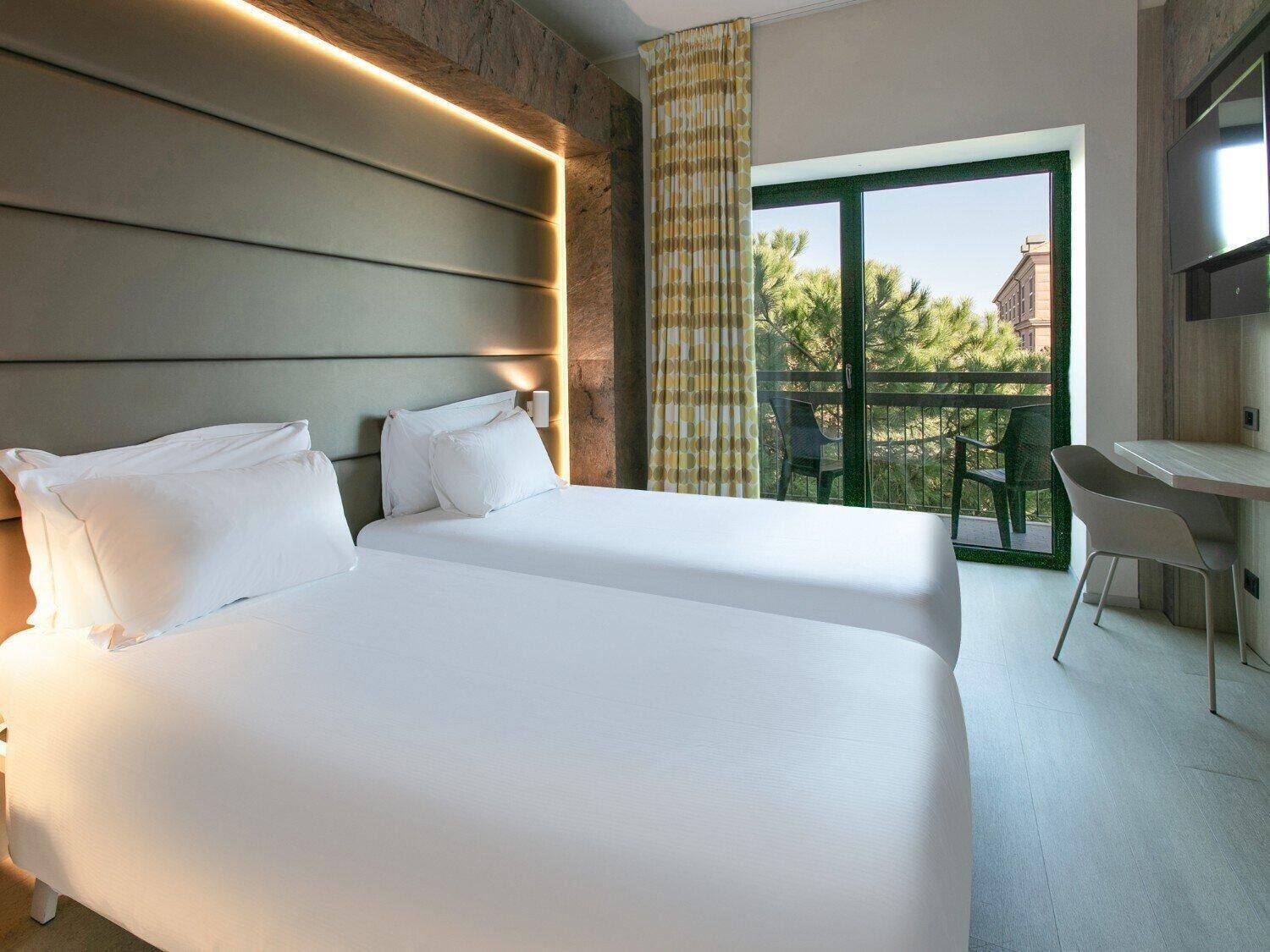 Chambre avec lits jumeaux, terrasse