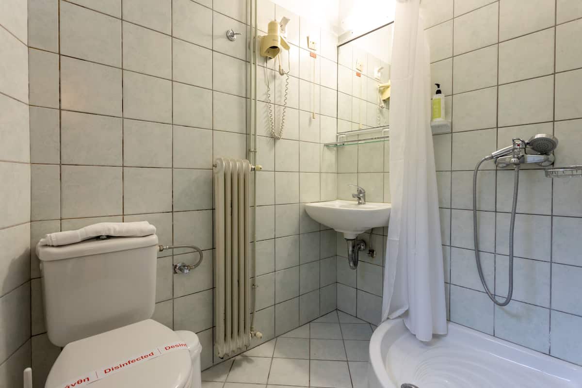 single room | bathroom | hair dryer, towels