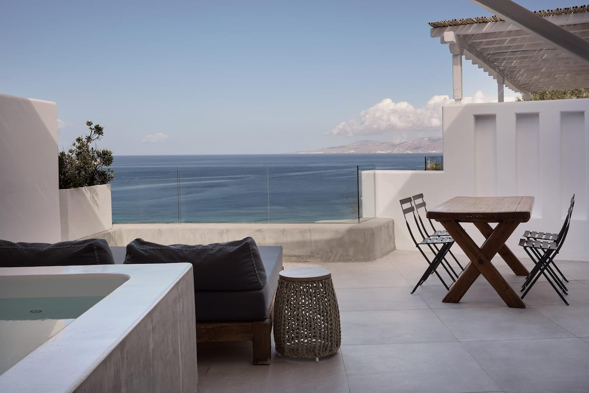 Grand Bohemian Sunset & Sea View Suite with Heated Plunge Pool | View from room