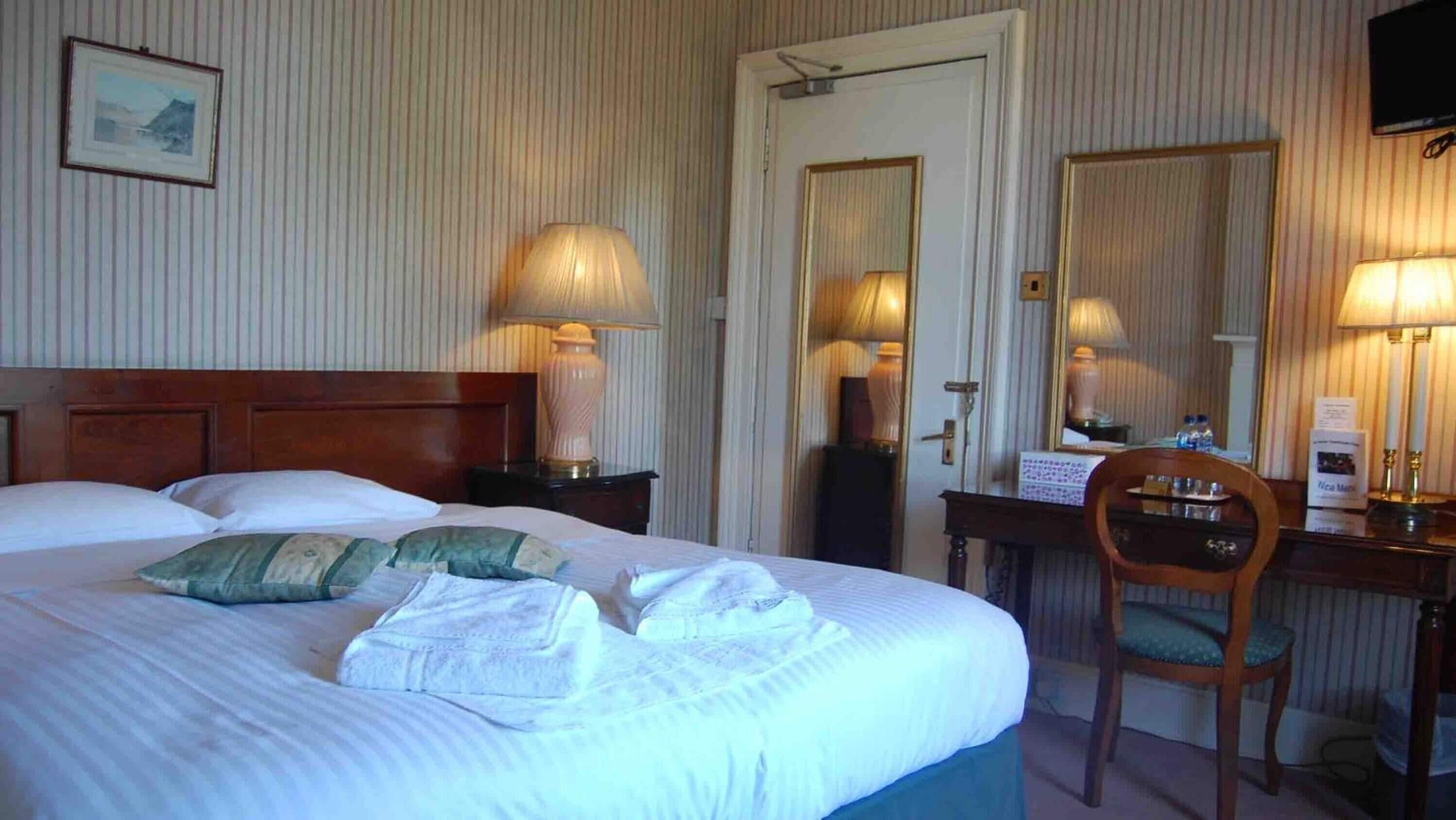 premium bedding, iron/ironing board, free wifi, bed sheets