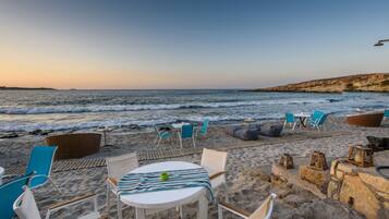 On the beach, beach bar