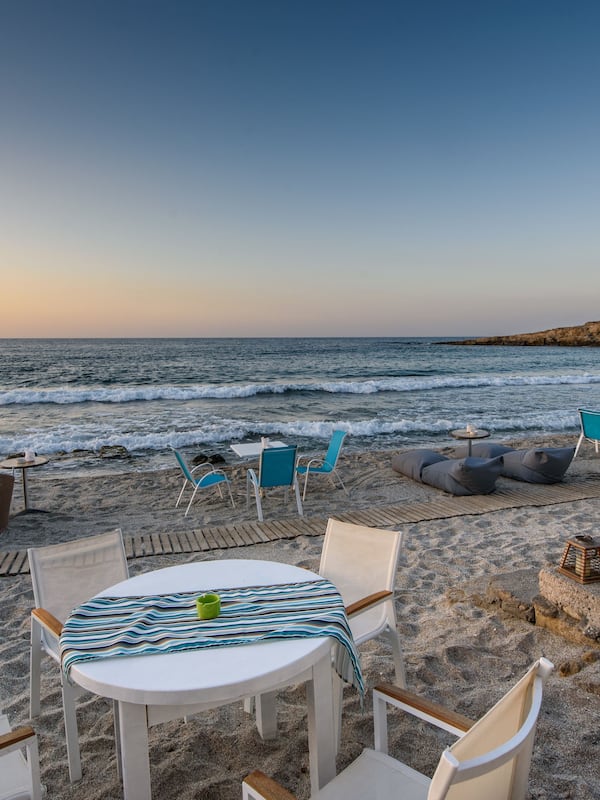 On the beach, beach bar