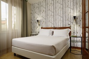 Premium-sengetøj, dundyner, senge med madrasser af memory foam, minibar