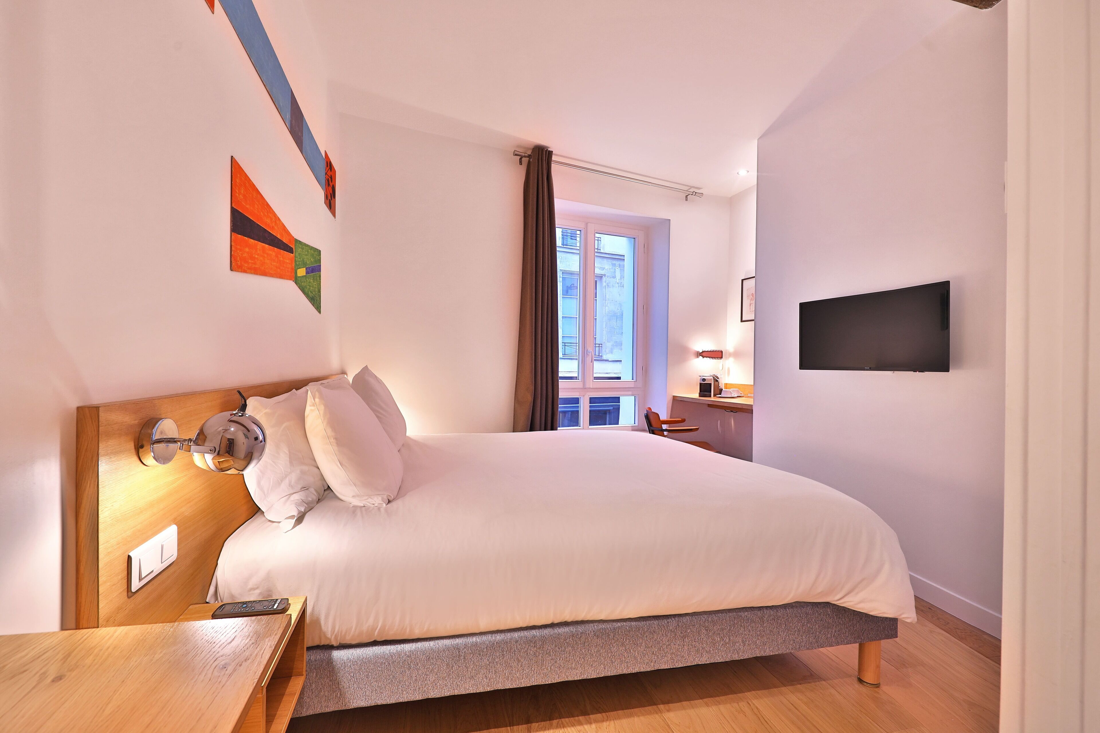 comfort double room | premium bedding, in-room safe, desk, laptop workspace