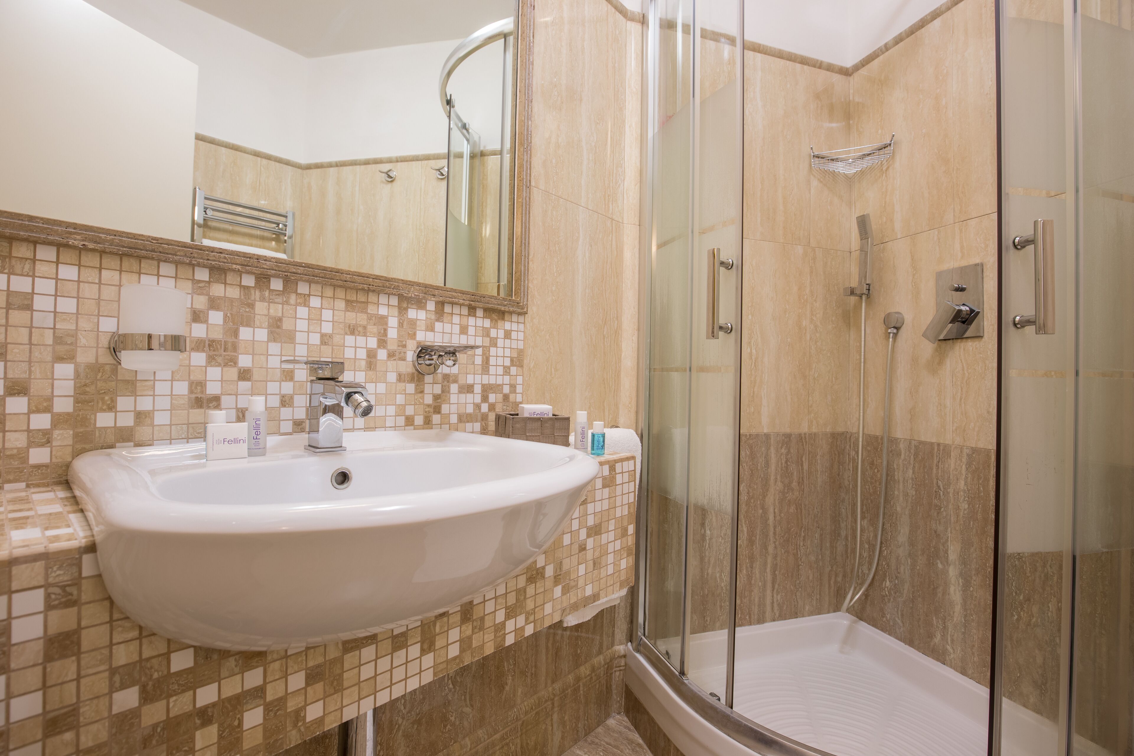 shower, eco-friendly toiletries, hair dryer, bidet