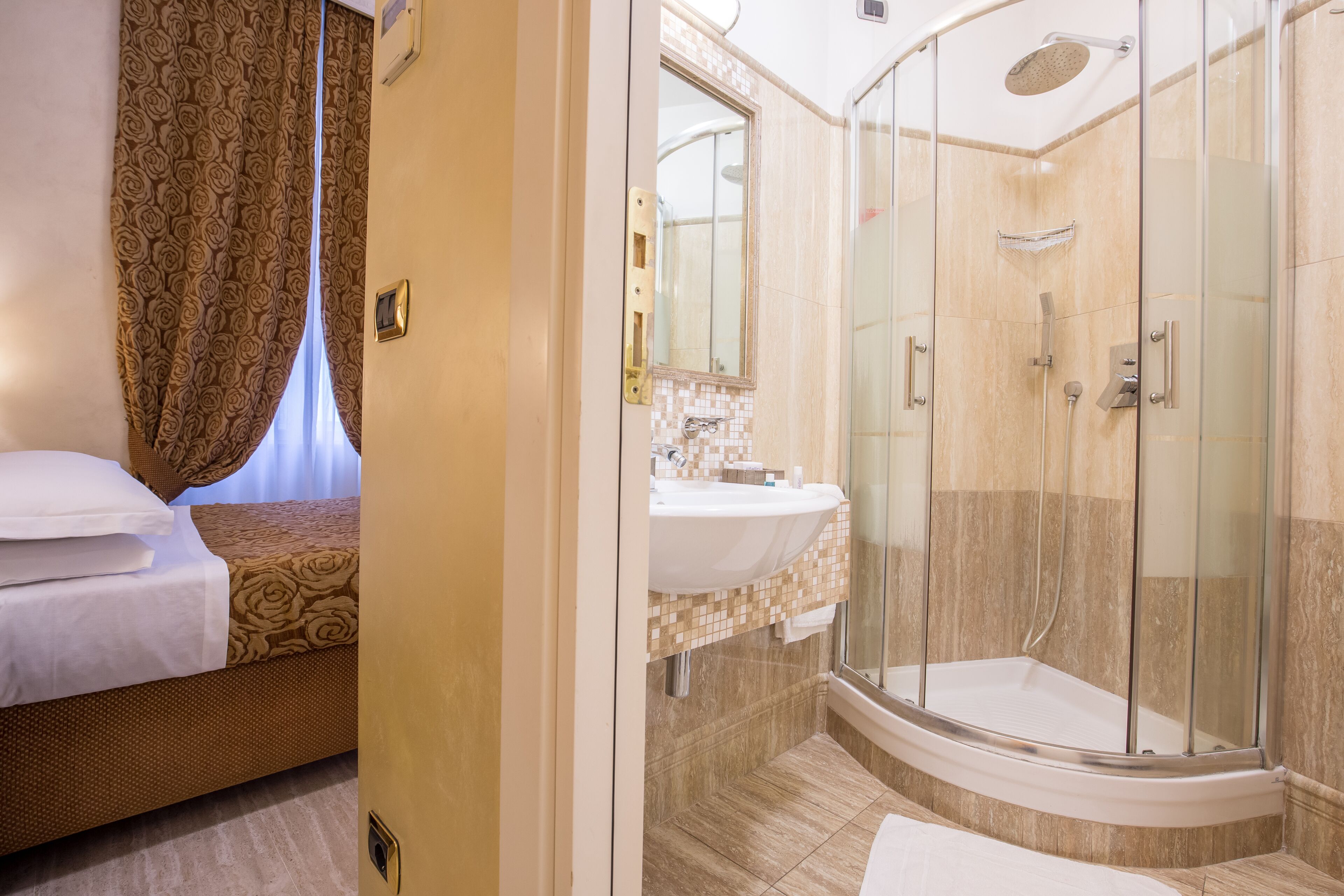 shower, eco-friendly toiletries, hair dryer, bidet