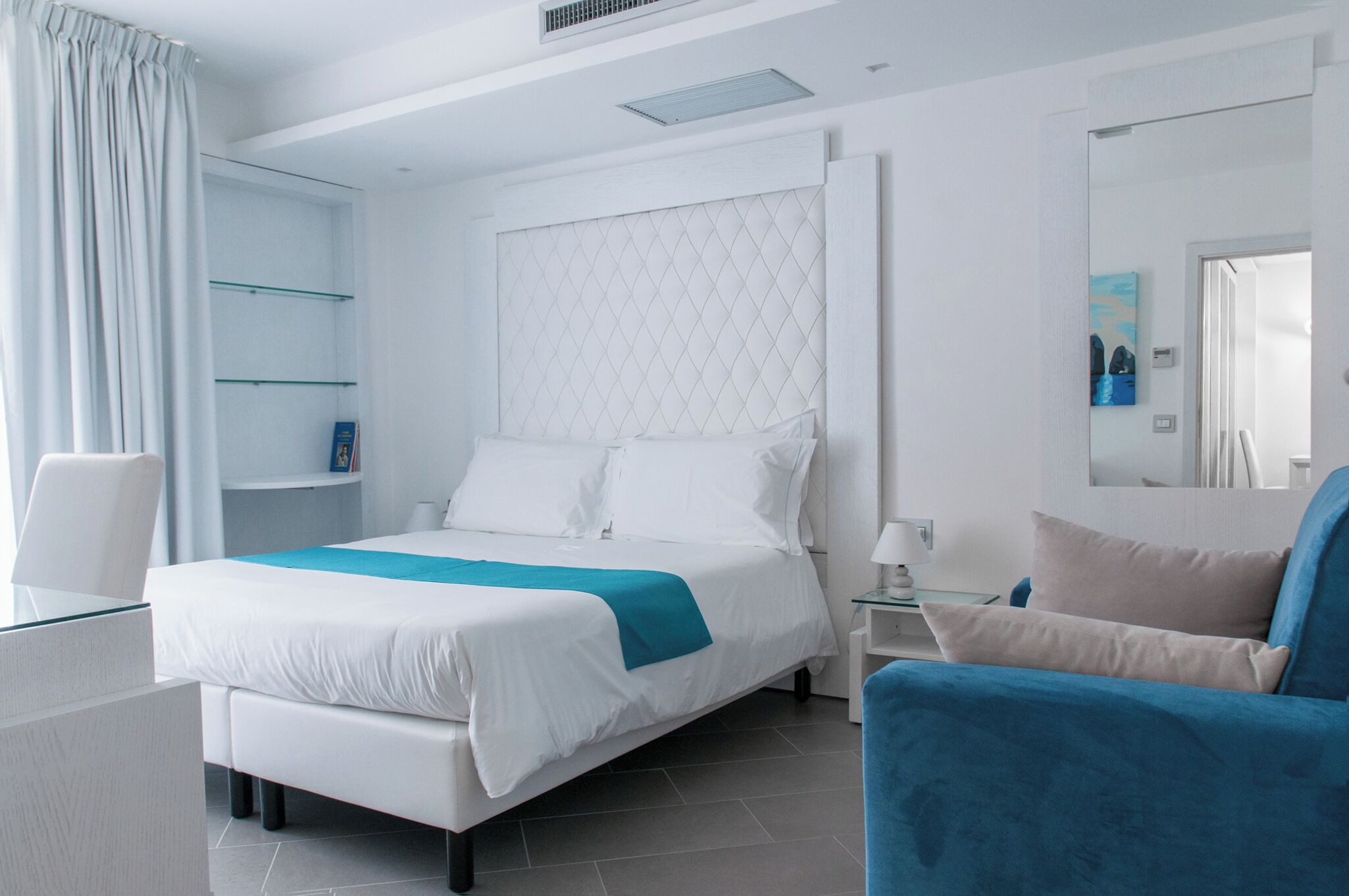 Premium bedding, down duvets, in-room safe, desk