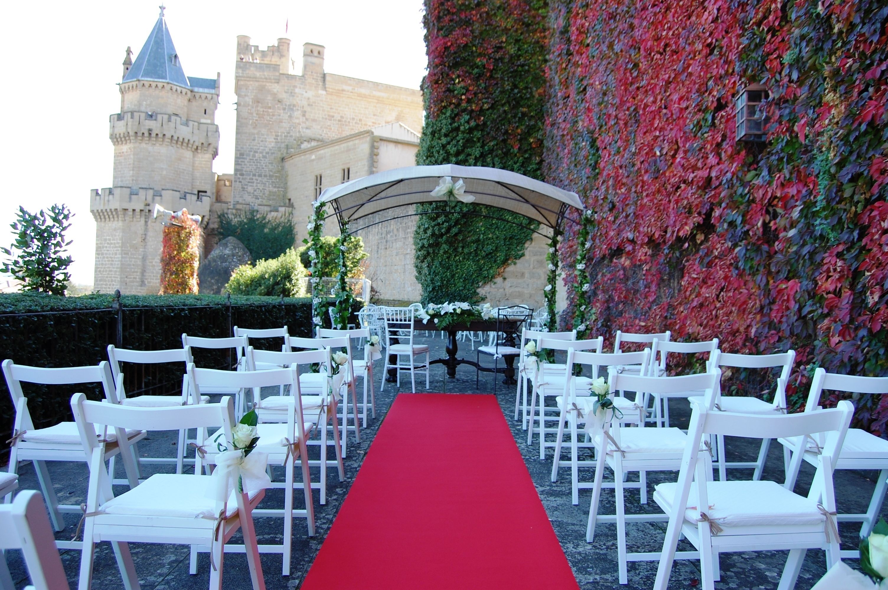 outdoor wedding area