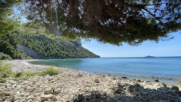 Vlak bij het strand