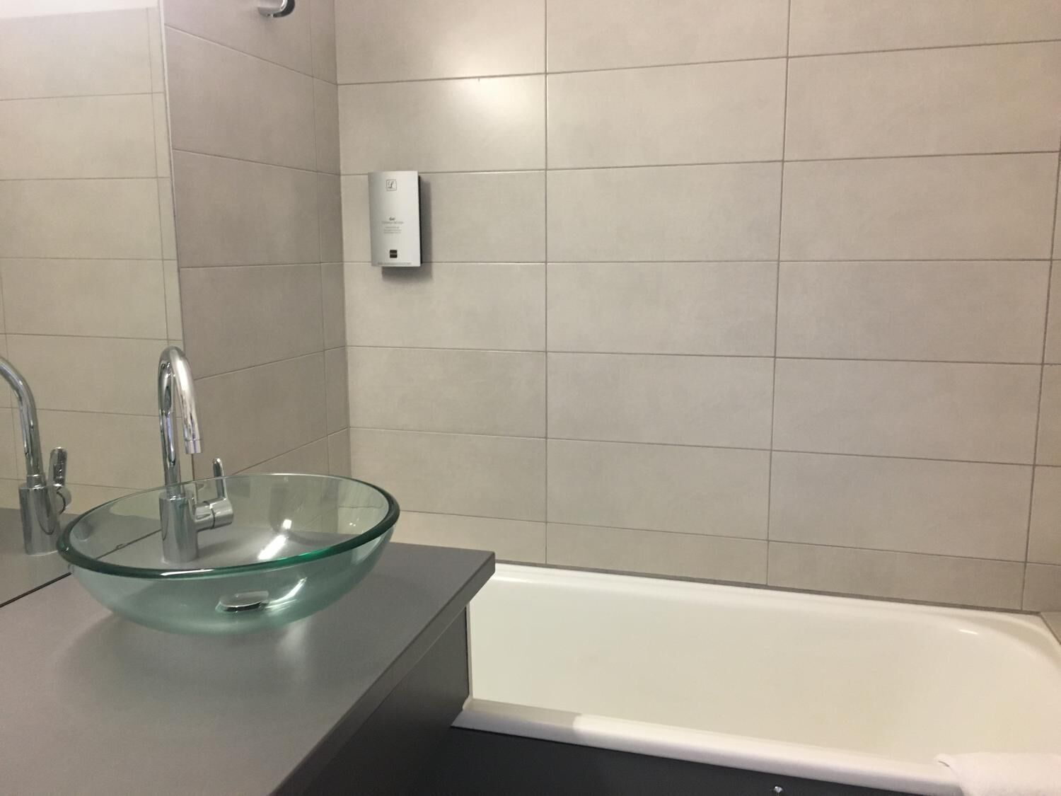 free toiletries, hair dryer, towels