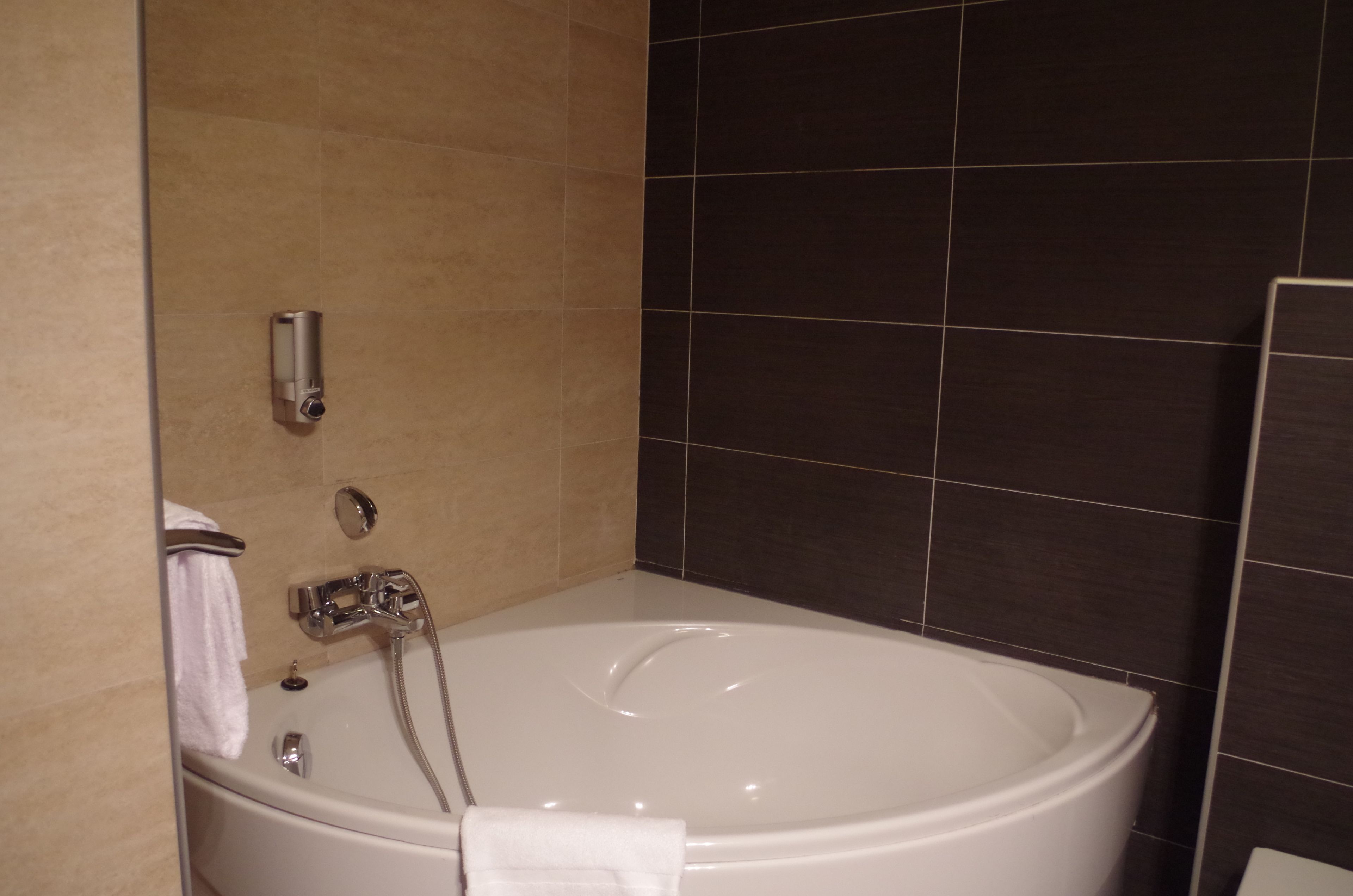 comfort double room | bathroom | combined shower/bathtub, free toiletries, hair dryer, towels