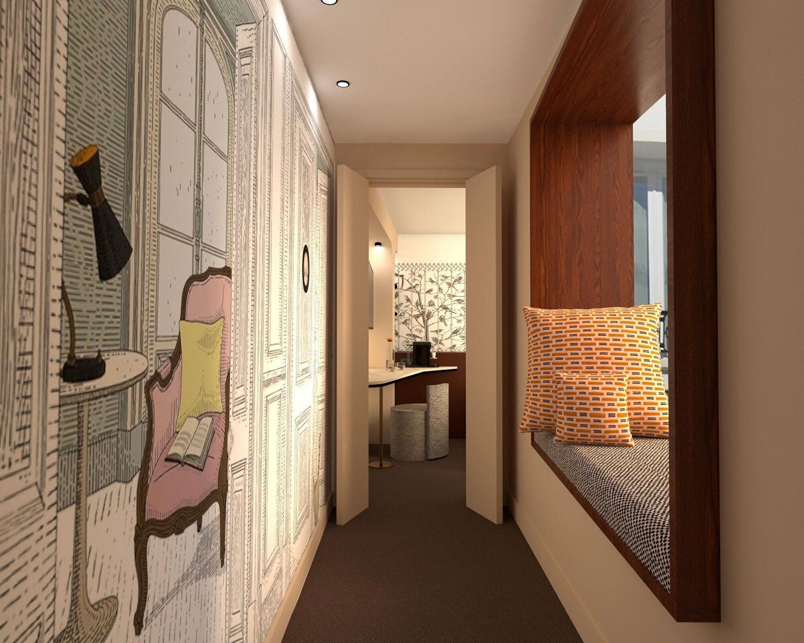 Premium bedding, in-room safe, individually decorated, desk