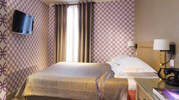 Ropa de cama de alta calidad y minibar